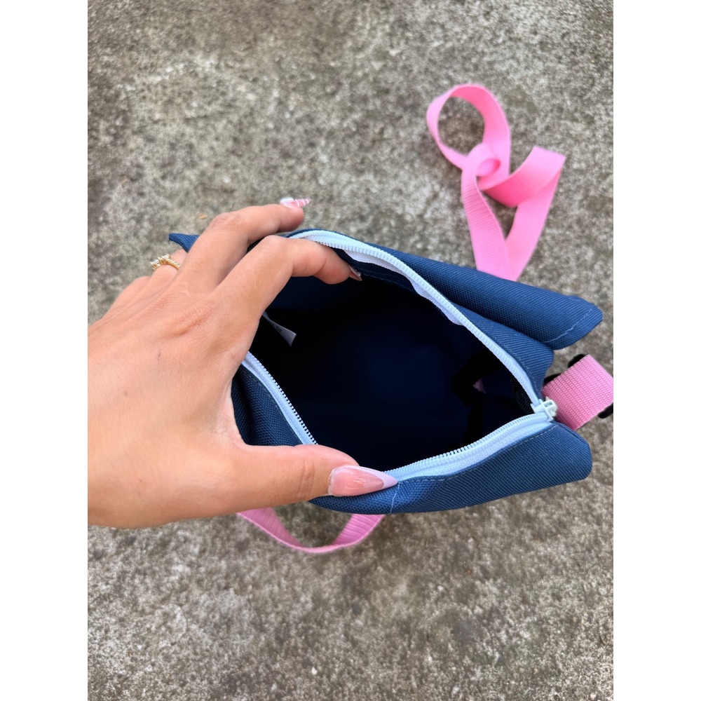 Y2K Dickies x Yak Pak Navy Blue Hibiscus Mini Messenger Crossbody Bag - Picture 7 of 7